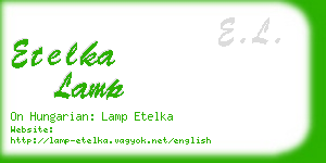 etelka lamp business card